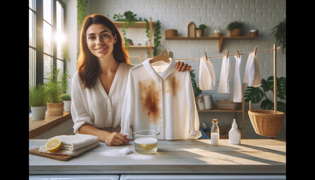 como quitar las manchas de oxido de la ropa blanca guia efectiva