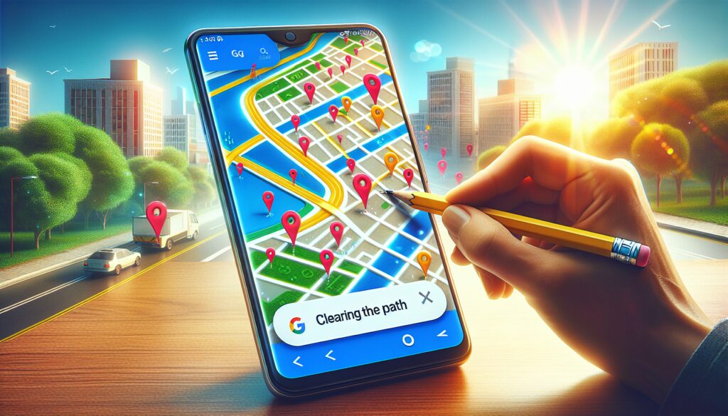 como quitar etiquetas en google maps