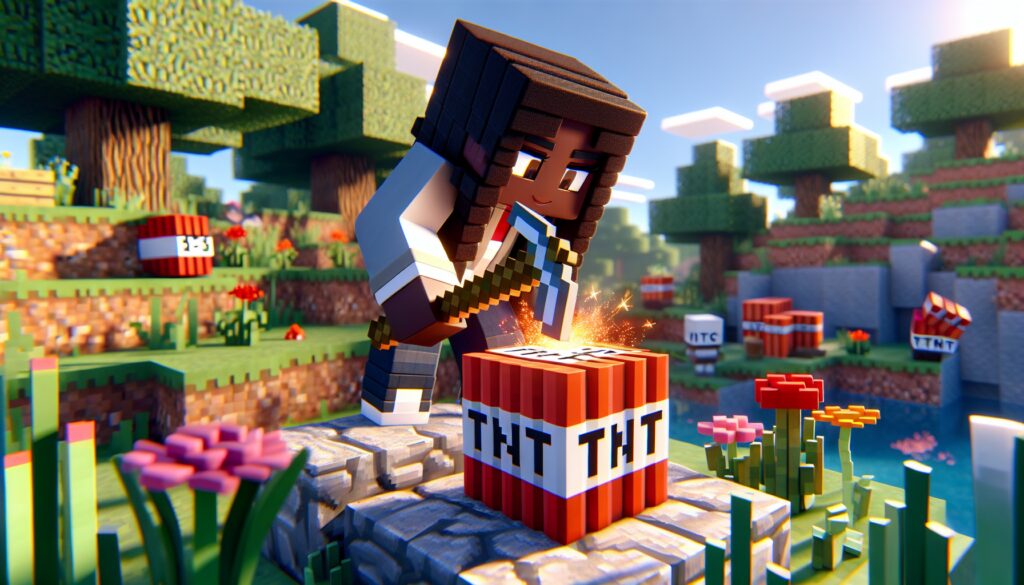 como quitar tnt en minecraft